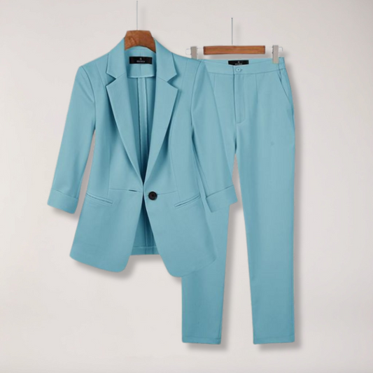 Ensemble Blazer et Pantalon Chic pour Femmes pour le Bureau et les Événements