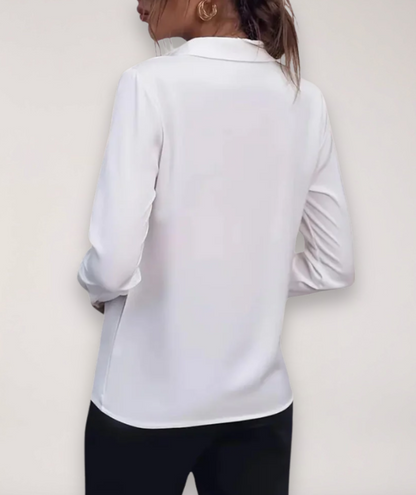 Blouse Chic à Boutons pour Bureau et Tenue Quotidienne
