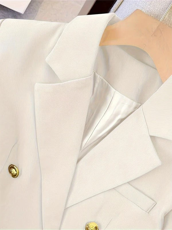 Blazer Femme Croisé pour Événements Toute Saison