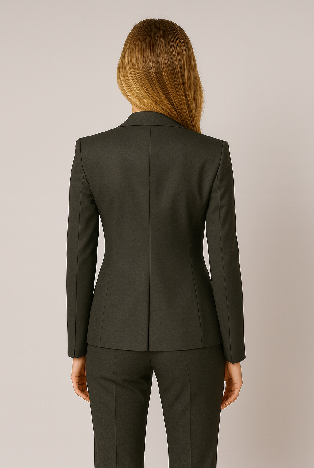 Ensemble de Costume Trois Pièces Noir Chic pour Femmes – Blazer Sophistiqué, Gilet, Pantalon pour le Travail ou les Événements