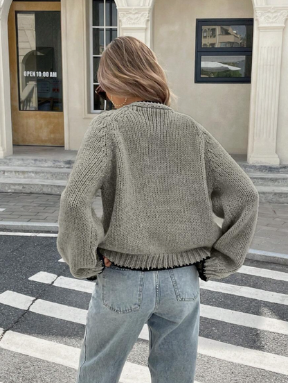 Cardigan Tricoté Court Chic pour un Port Quotidien