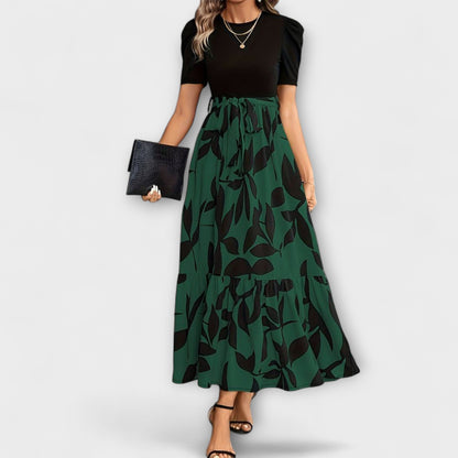 Robe d'Été à Motif Floral pour Rassemblements en Plein Air