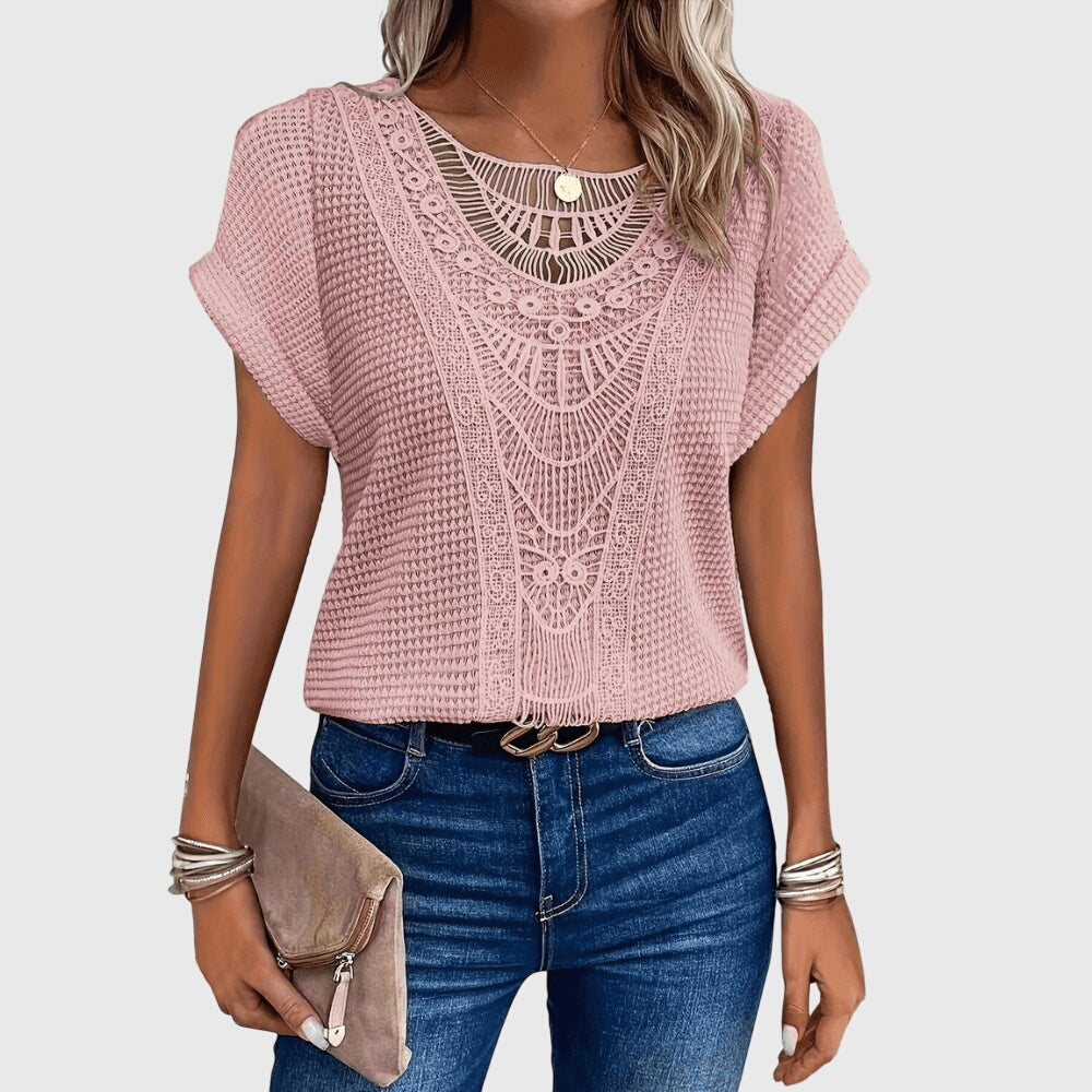 Blouse en Perles Chic Inspirée d'Ibiza pour Chaque Occasion