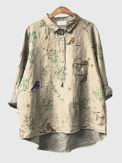 Valeria™ - Blouse en Chiffon à Imprimé Floral pour un Usage Quotidien