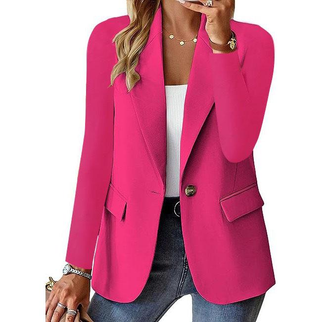 Jill - Blazer Ajusté à Bouton Unique pour le Travail et les Événements