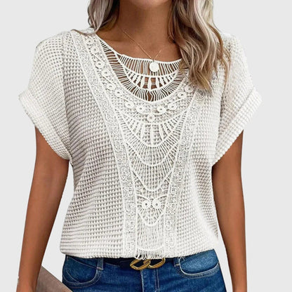 Blouse en Perles Chic Inspirée d'Ibiza pour Chaque Occasion
