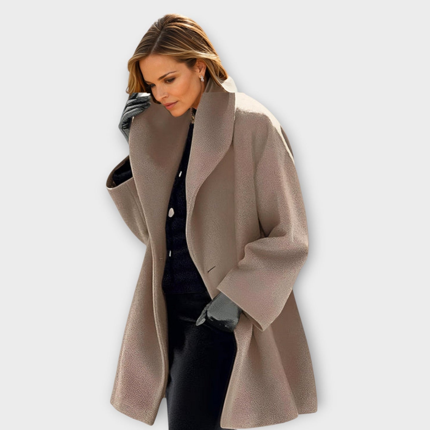 Maria | Manteau d'hiver surdimensionné et confortable avec grand col pour femmes