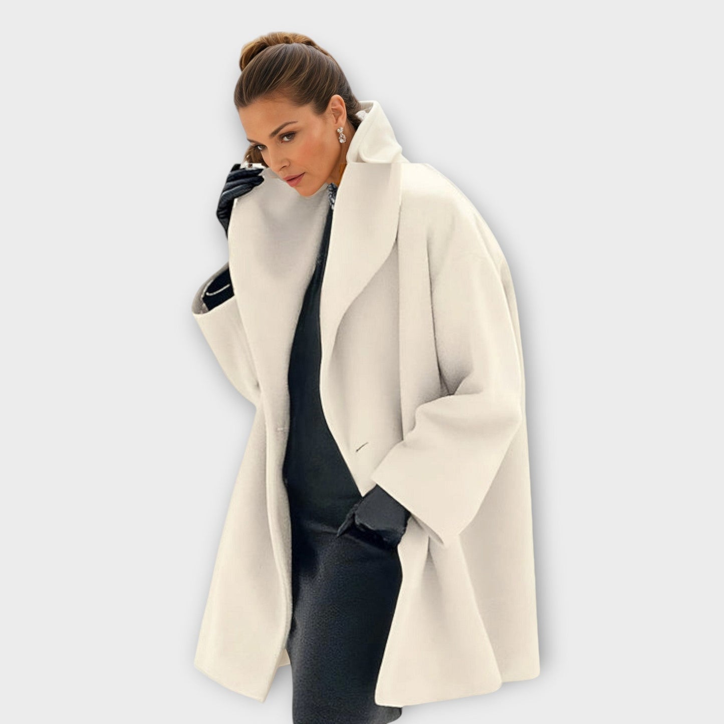 Maria | Manteau d'hiver surdimensionné et confortable avec grand col pour femmes