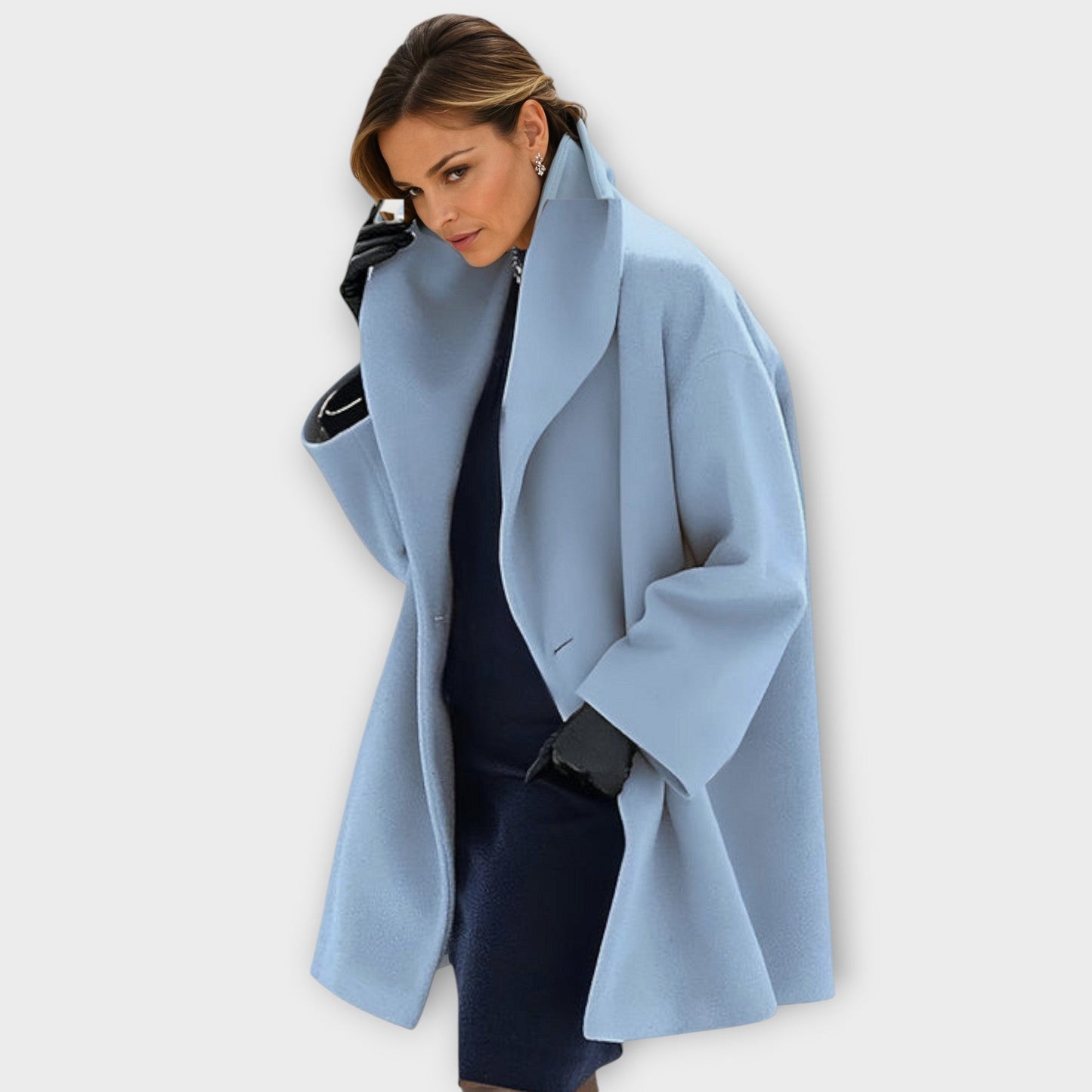 Maria | Manteau d'hiver surdimensionné et confortable avec grand col pour femmes