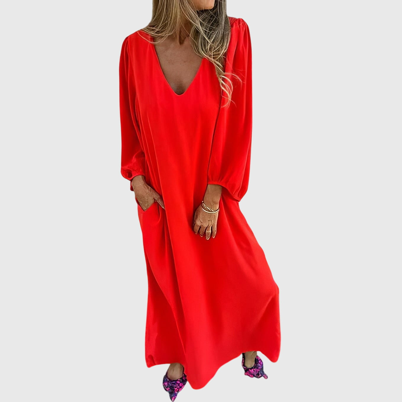 Carol™ - Robe Maxi Bohème avec Poches pour Chaque Occasion