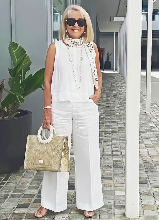 Ensemble Élégance Côtière Seabrook pour Sorties Chics