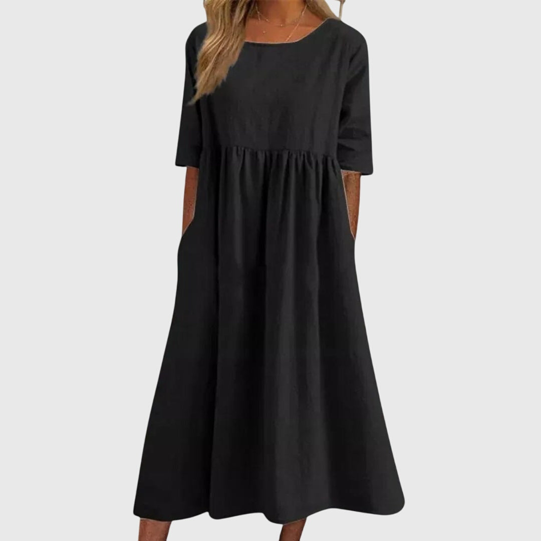 Haisley™ | Robe Chic à Manches Courtes pour Toutes les Occasions