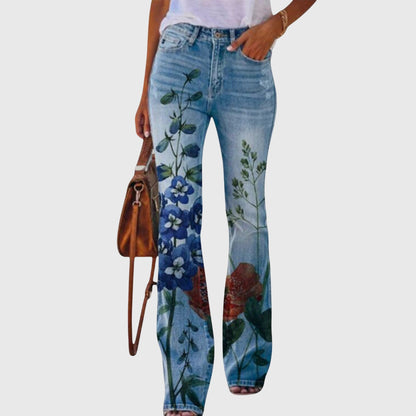 Pantalons à Imprimé Floral pour Occasions Élégantes