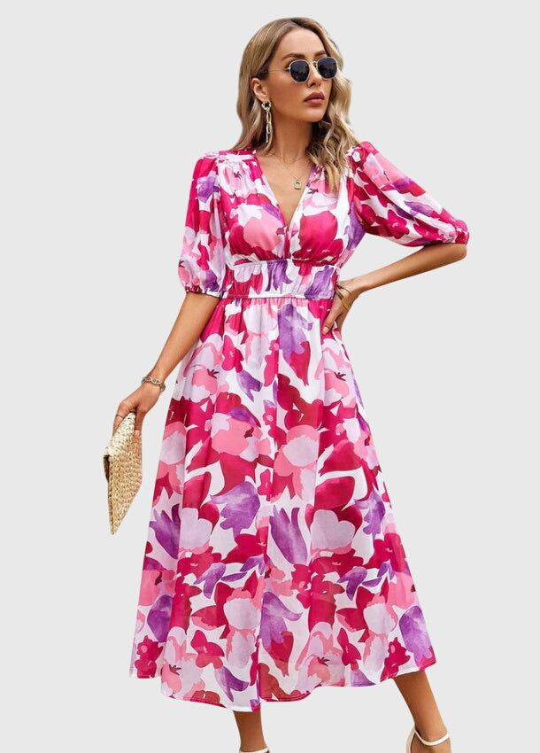 Robe Midi Florale Chic pour Toutes les Occasions