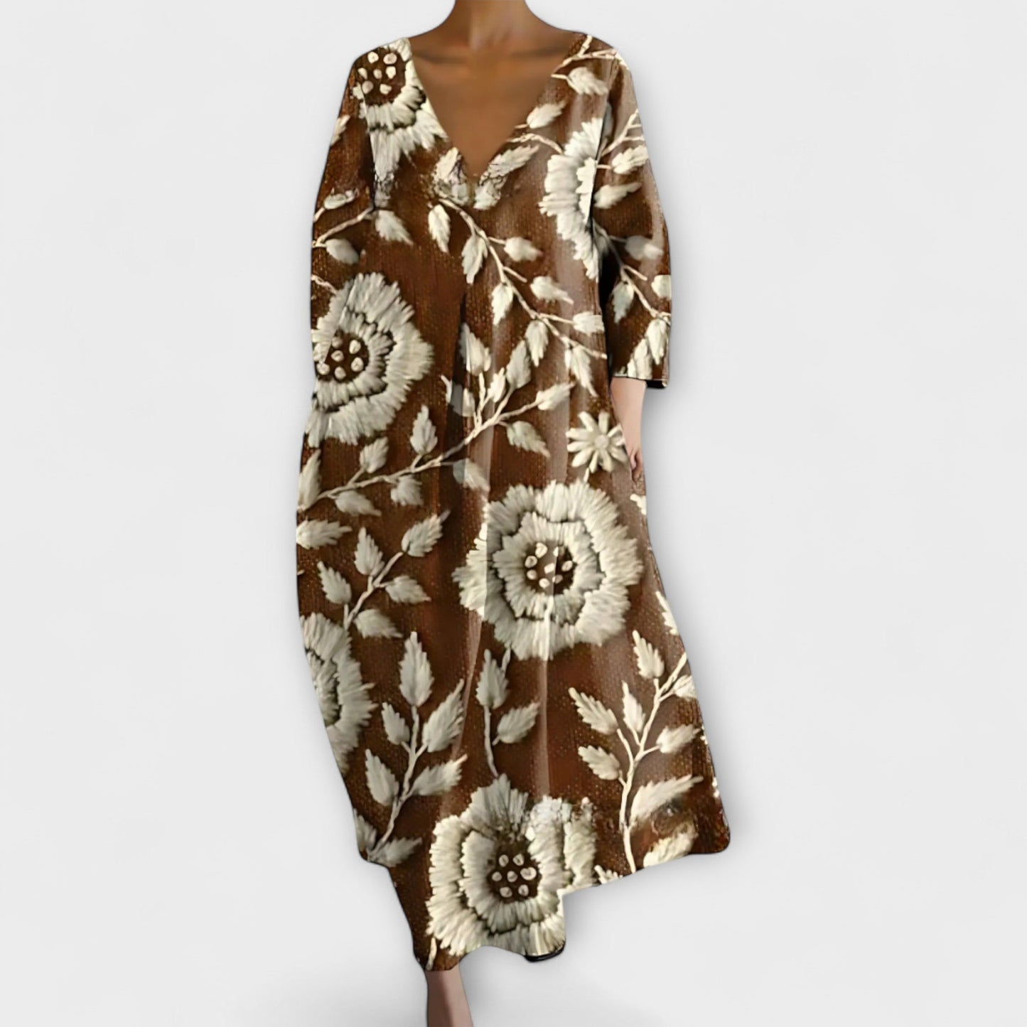 Robe Maxi V-Neck Vibrante pour Chaque Occasion