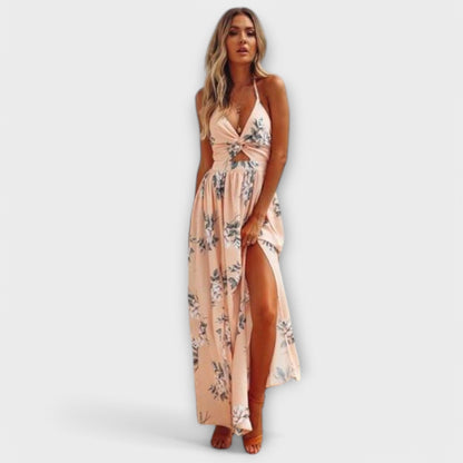 Robe Maxi Boho en Tissu Fluide pour Festivals