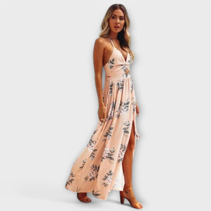 Robe Maxi Boho en Tissu Fluide pour Festivals