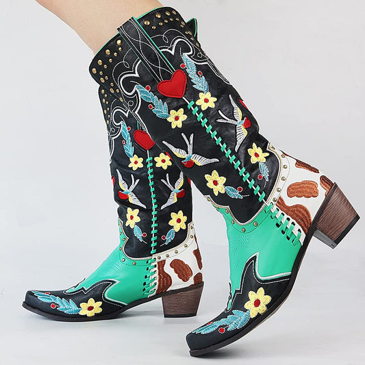Claire | Bottes de cowboy brodées pour femmes élégantes pour toutes les occasions