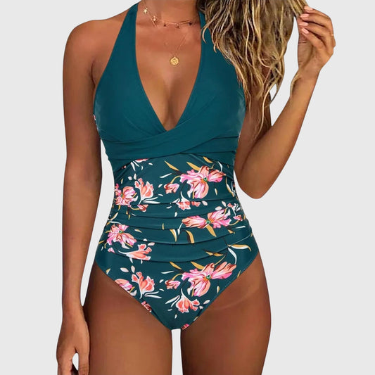 Maillot de bain Femme Florence à Col V pour Élégance au Bord de la Piscine