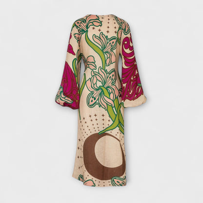 Tracey - Robe Maxi Élégante à Cravate pour Toutes Occasions