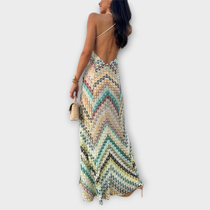 Remi - Robe Maxi Herringbone Vibrante Missoni pour Toutes Occasions