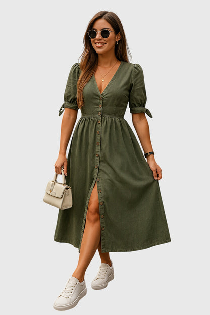 Jacqueline™ | Robe en Jean Chic pour Toutes les Occasions