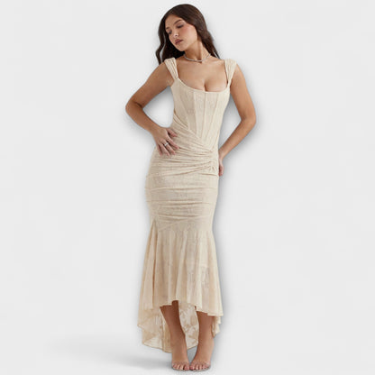 Renske - Robe Longue Corset Chic pour Événements