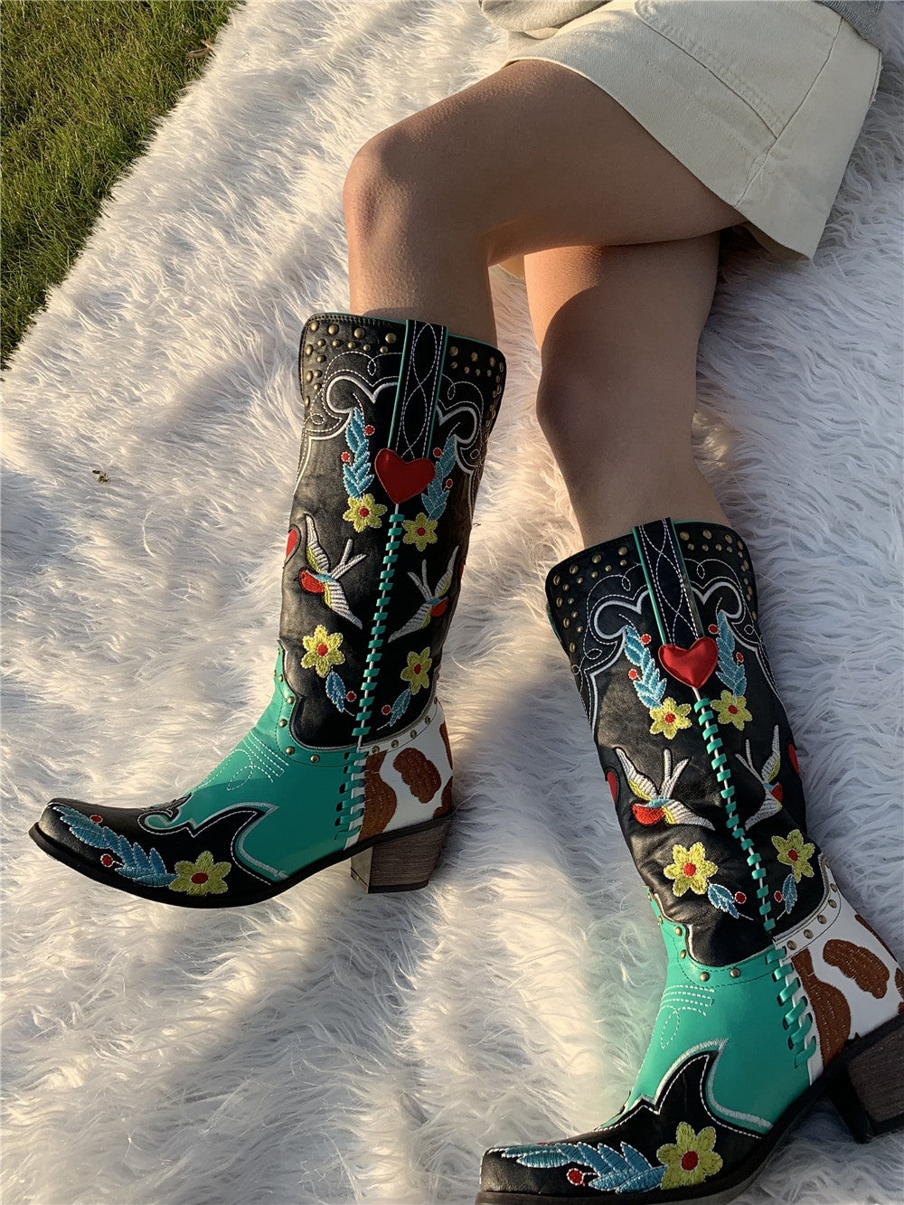 Claire | Bottes de cowboy brodées pour femmes élégantes pour toutes les occasions