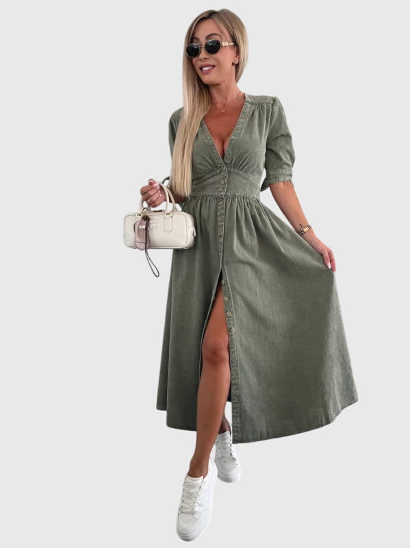 Sophia™ | Robe en Jean Chic pour Chaque Occasion