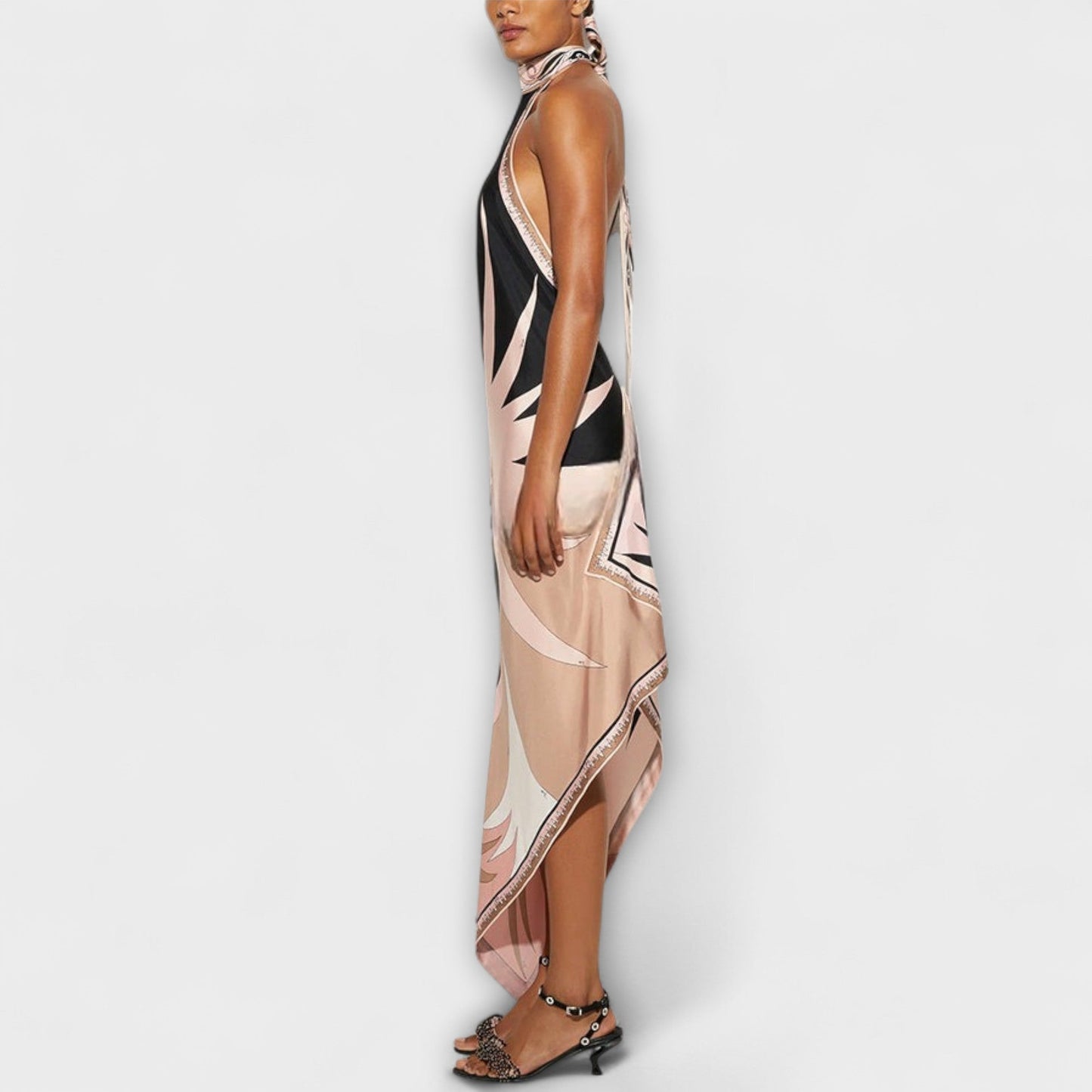 Robe en Satin Chic à Bretelles pour Événements