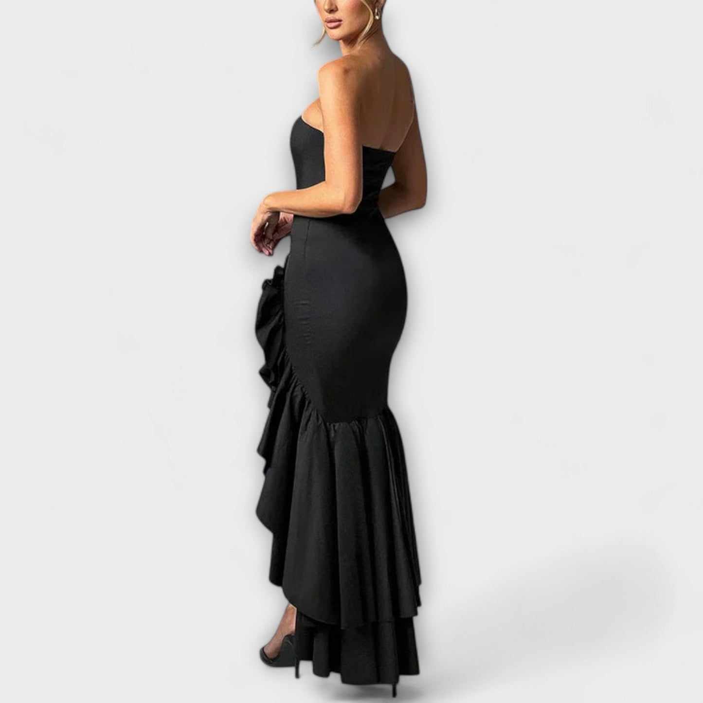 Robe Maxi Off-Shoulder Zuri pour Événements Chics