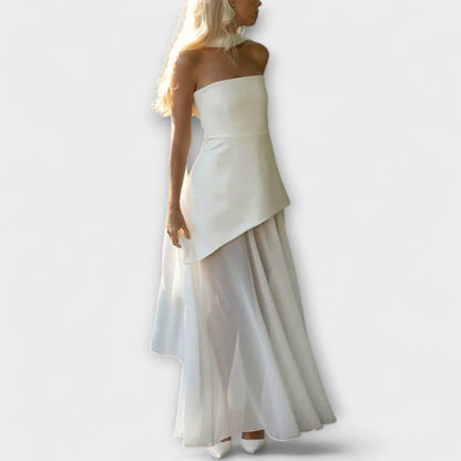 Robe Maxi en Chiffon pour Occasions Spéciales