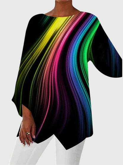 Alayah™ | Blouse Chic à Col Rond pour un Usage Quotidien