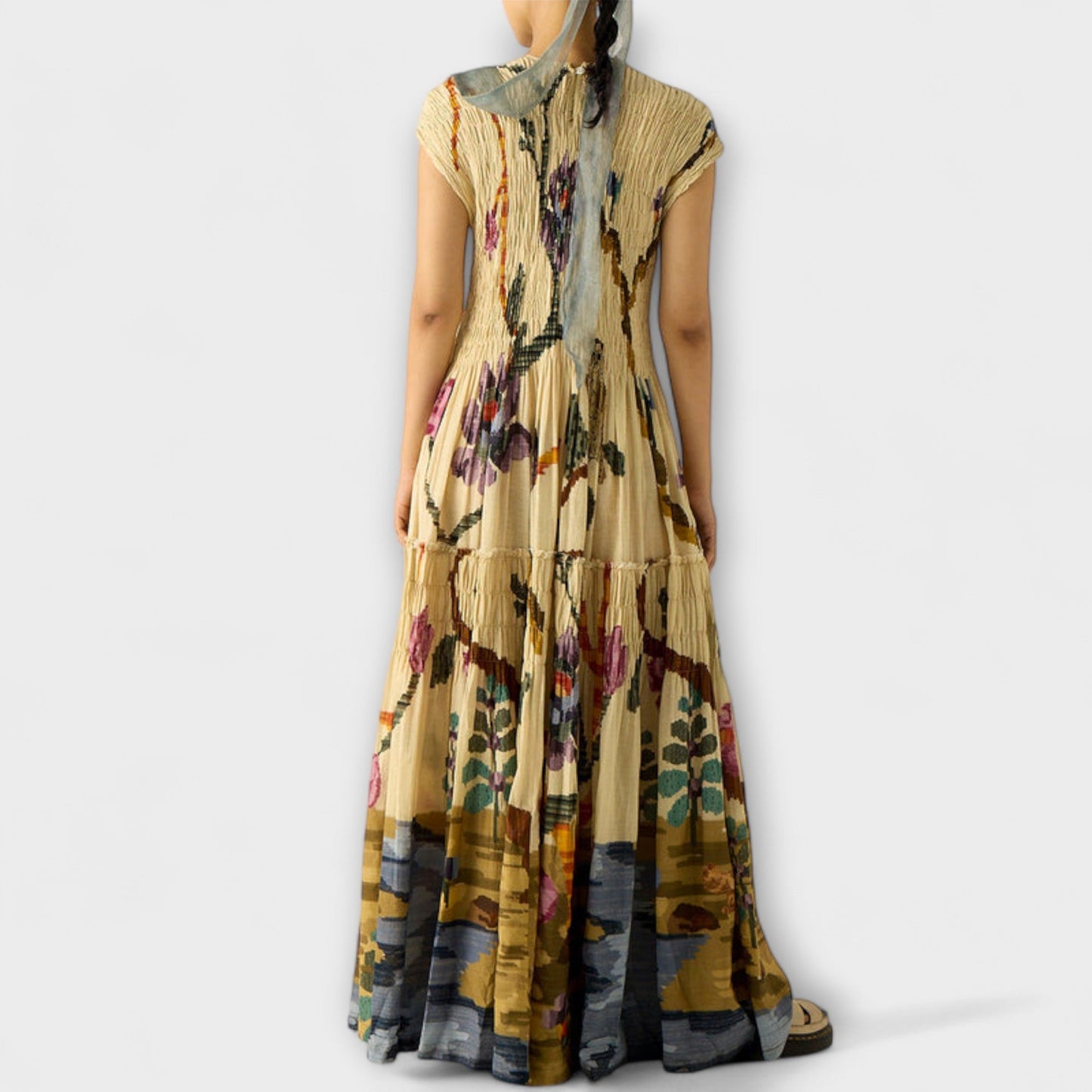 Robe Plissée Imprimé Animal Amara pour Occasions Chics