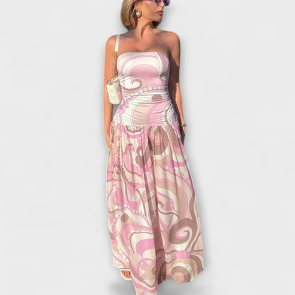 Robe Maxi Pastel Débardeur pour Événements d'Été
