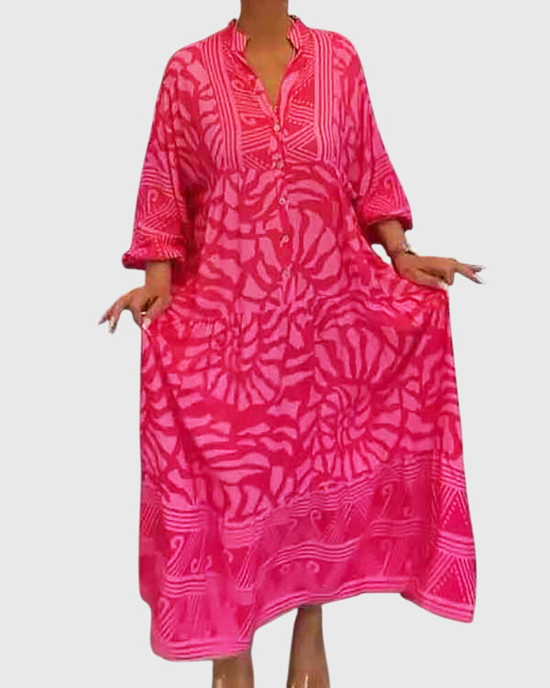 Robe Maxi Chic avec Imprimé Vibrant pour Toutes les Occasions