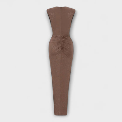 Thea - Robe Maxi avec Décolleté en V pour Occasions Chics