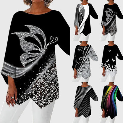 Alayah™ | Blouse Chic à Col Rond pour un Usage Quotidien