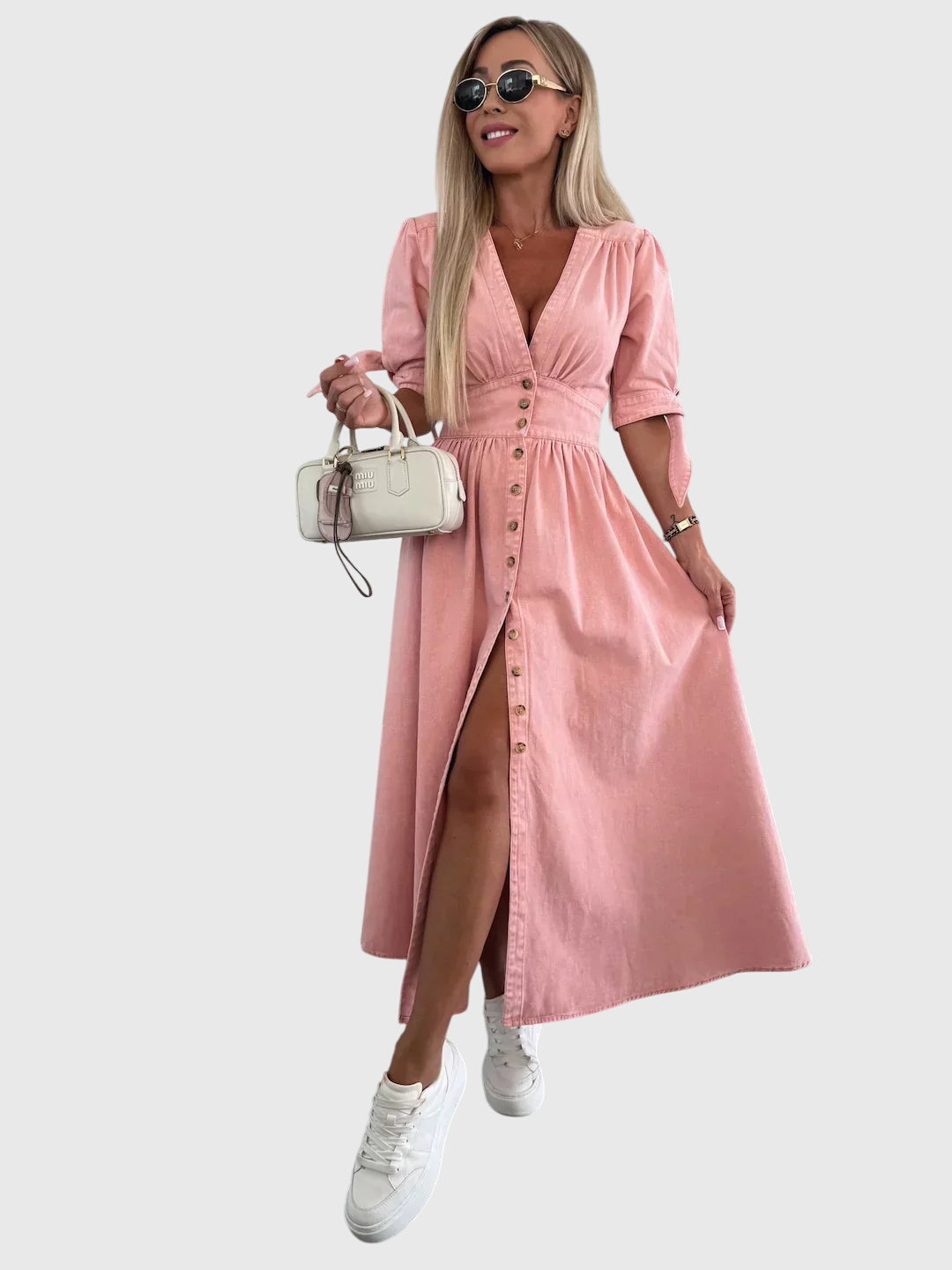 Sophia™ | Robe en Jean Chic pour Chaque Occasion