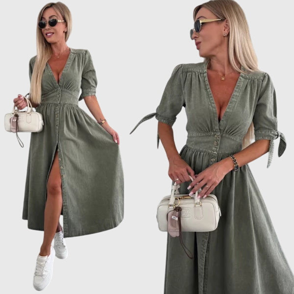 Sophia™ | Robe en Jean Chic pour Chaque Occasion