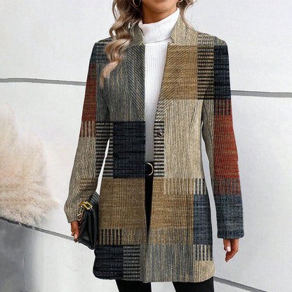 Veste de Femme Checked pour Occasions Chic