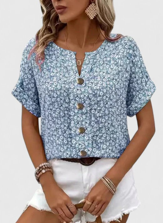 Blouse d'été en coton floral pour toutes les occasions