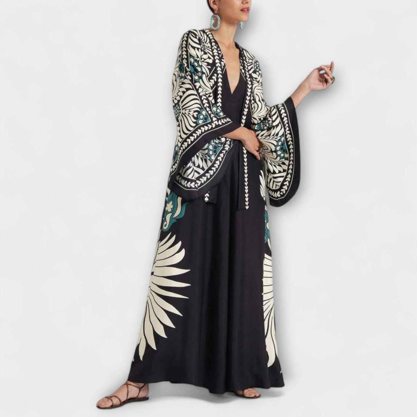 Robe Maxi Imprimée Florale Chic pour Occasions Spéciales