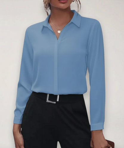 Blouse Chic à Boutons pour Bureau et Tenue Quotidienne