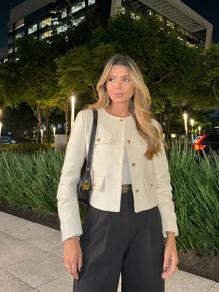 Arya - Blazer en Tweed Élégant pour Toutes les Occasions