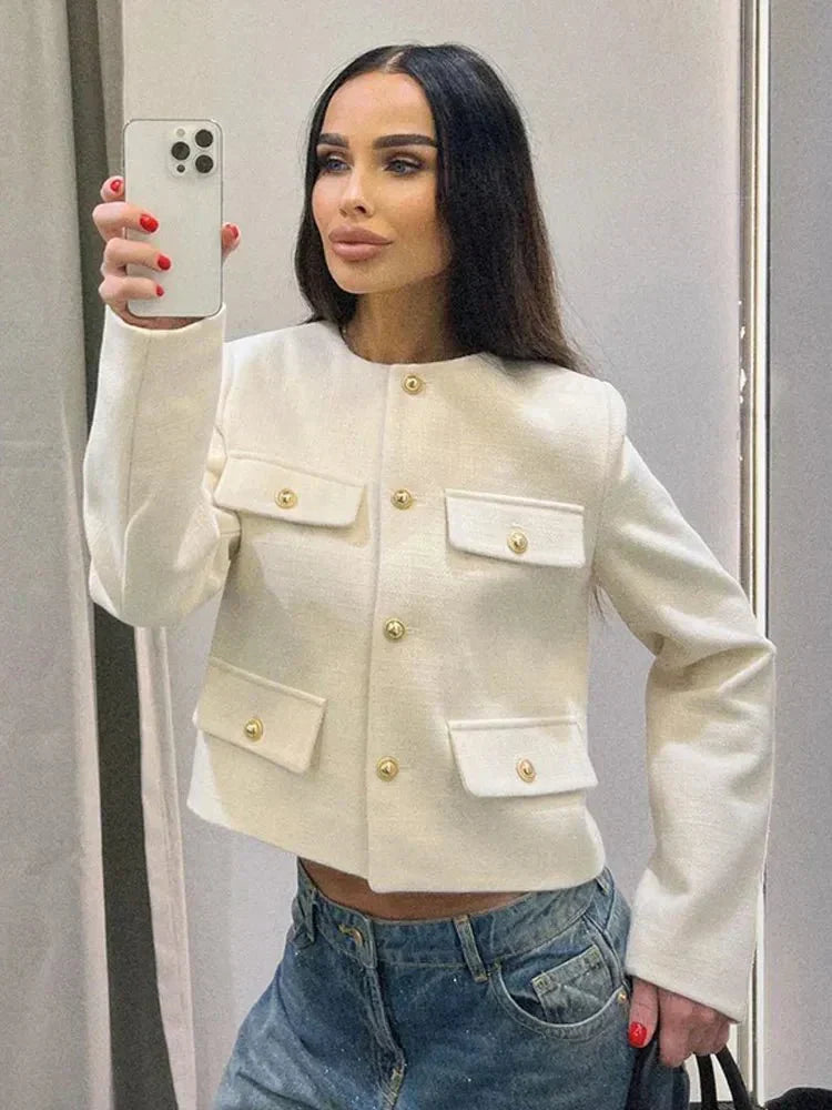 Arya - Blazer en Tweed Élégant pour Toutes les Occasions