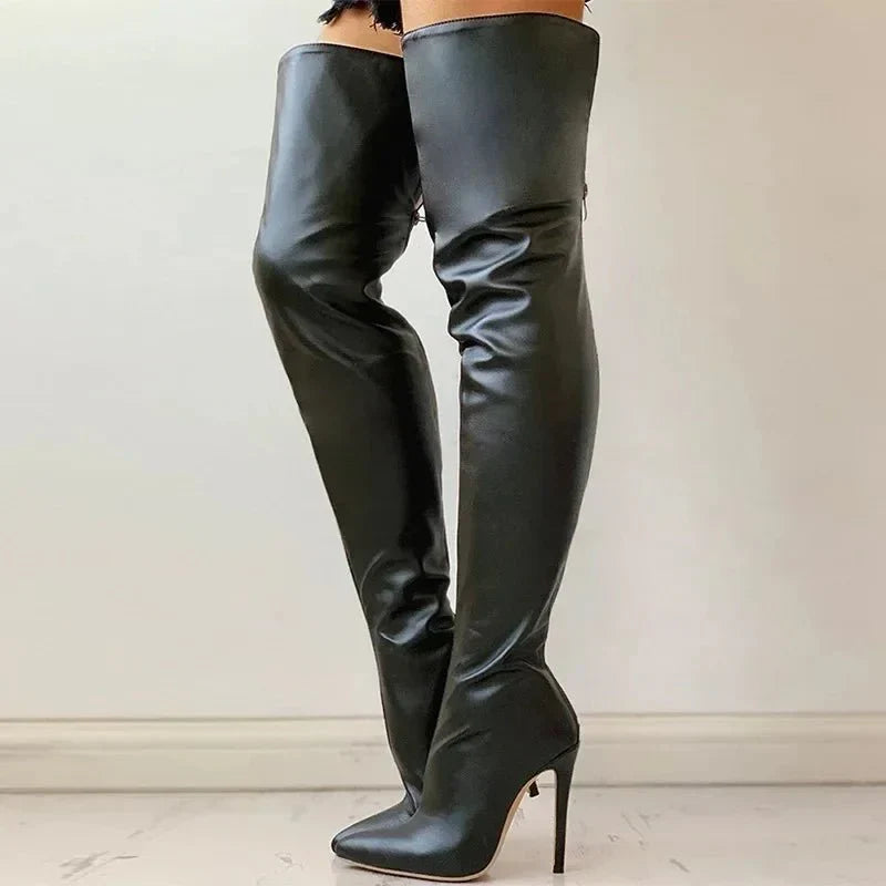 Hailey - Bottes Stiletto Chic Hautes pour Toutes Occasions
