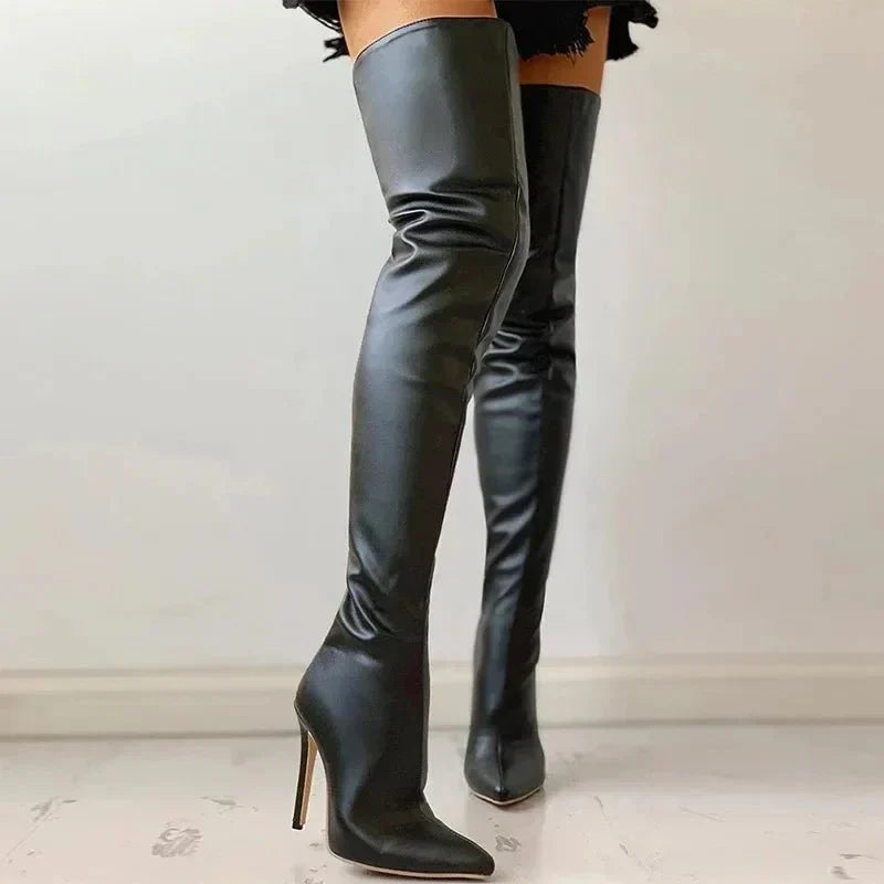 Hailey - Bottes Stiletto Chic Hautes pour Toutes Occasions