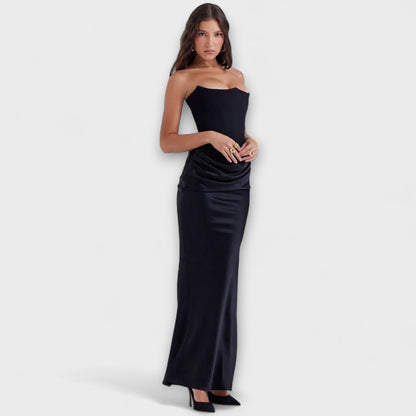 Robe Maxi Satin Chic pour Soirée