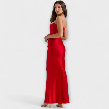 Robe Maxi Satin Chic pour Soirée